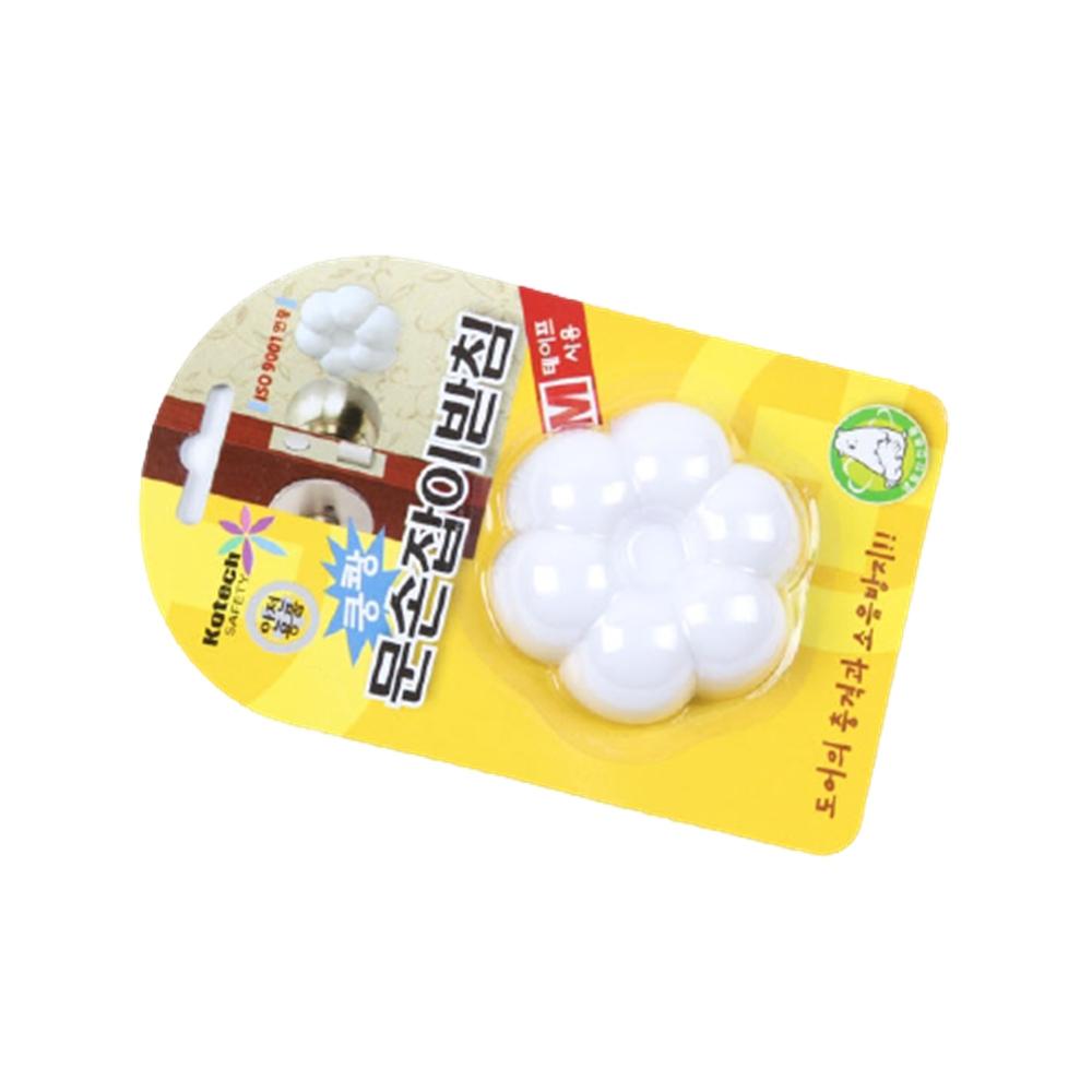 문손잡이 벽면 충격 흡수 보호 패드 플라워 받침대