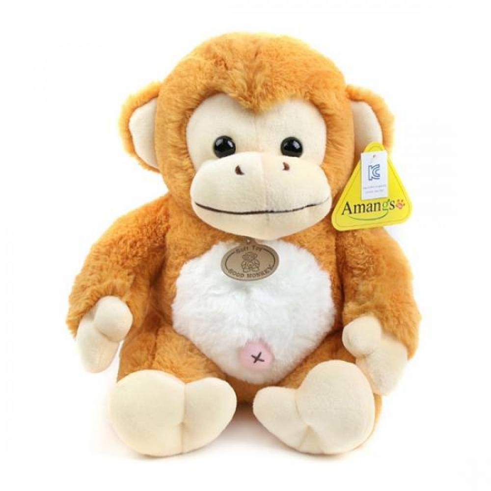아망스 굿몽키 봉제인형 라이트브라운-소형(25cm)
