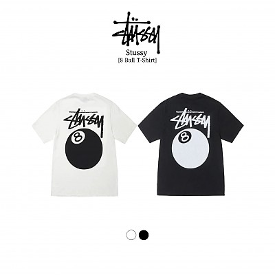 [100%정품] [Stussy] 스투시 8볼 반팔 티셔츠(블랙, 화이트 / S~XL)