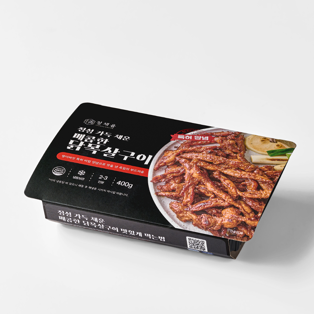 정채움 정성 가득 채운 매콤한 닭목살구이 400g 양념 닭 특수부위 캠핑