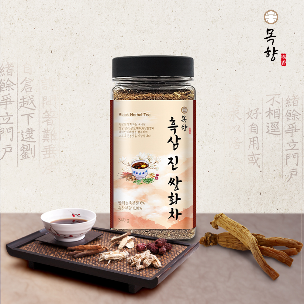 흑삼 진 쌍화차 340g