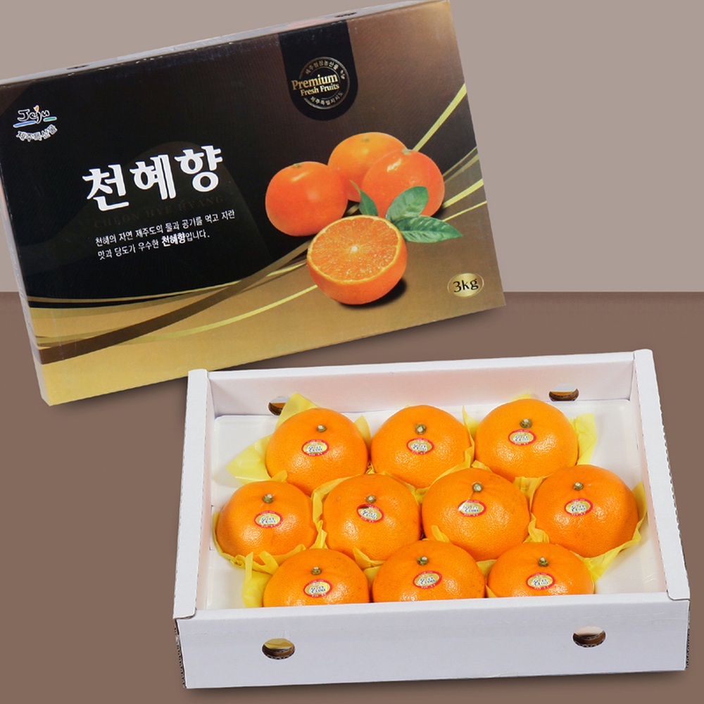 [더기다림 과일] 천혜향 선물세트 3kg(6~11과)