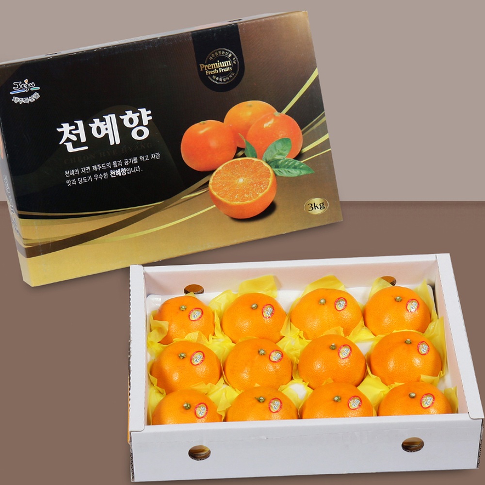 [더기다림 과일] 천혜향 선물세트 3kg(12~15과)