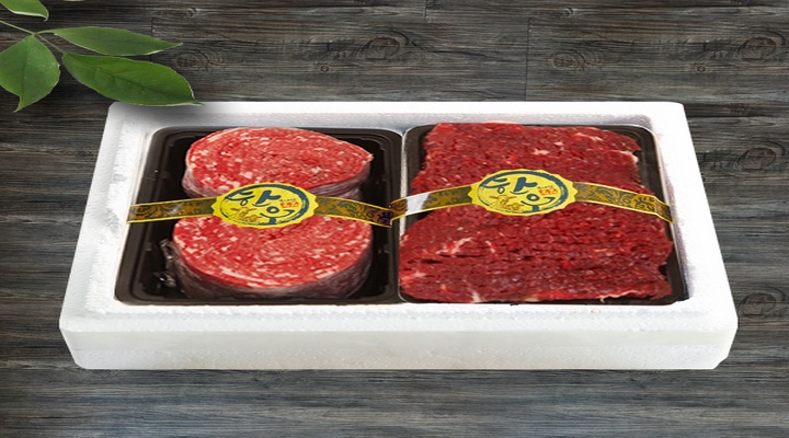 [태백한우] 1등급 태백 한우 정성 선물세트 (불고기500g + 산적500g)