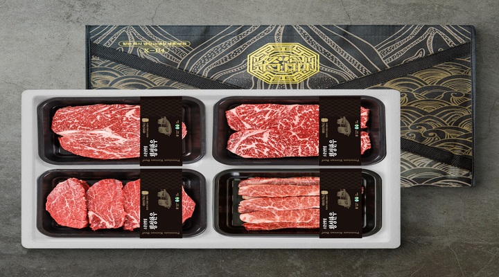 [더기다림 횡성한우]1+ 횡성한우 스페셜 구이 선물세트 7호 1.6kg [등심 400g +채끝 400g 안심 400g + 업진살 400g]