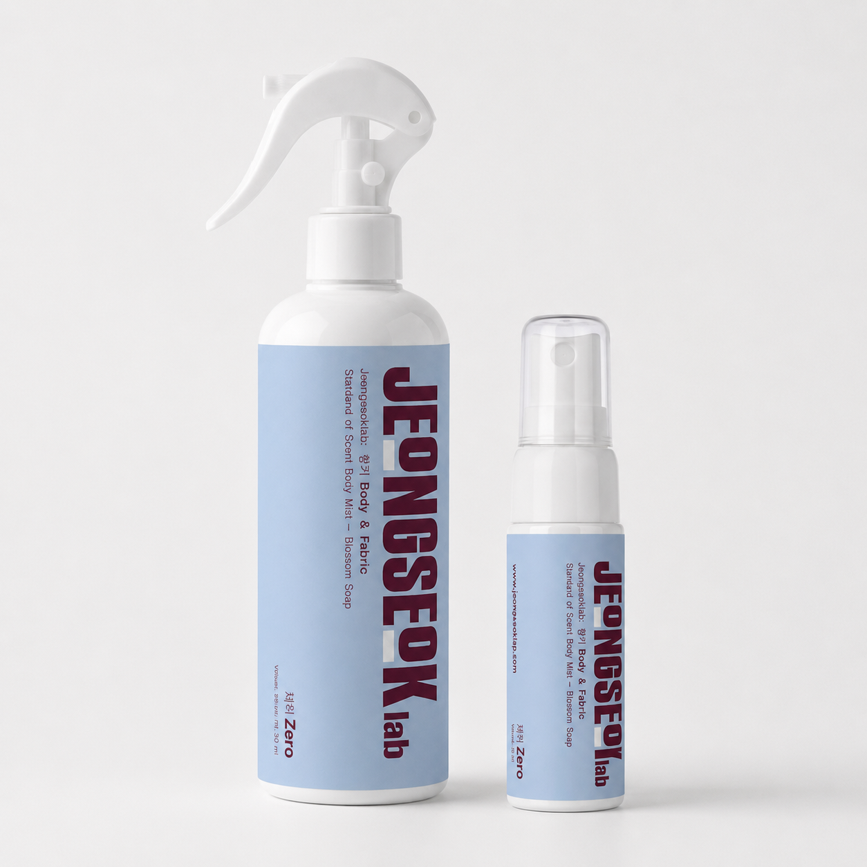 겨드랑이 땀냄새 원인차단 바디미스트 패브릭 겸용 정석랩 체취제로 300ml+30ml