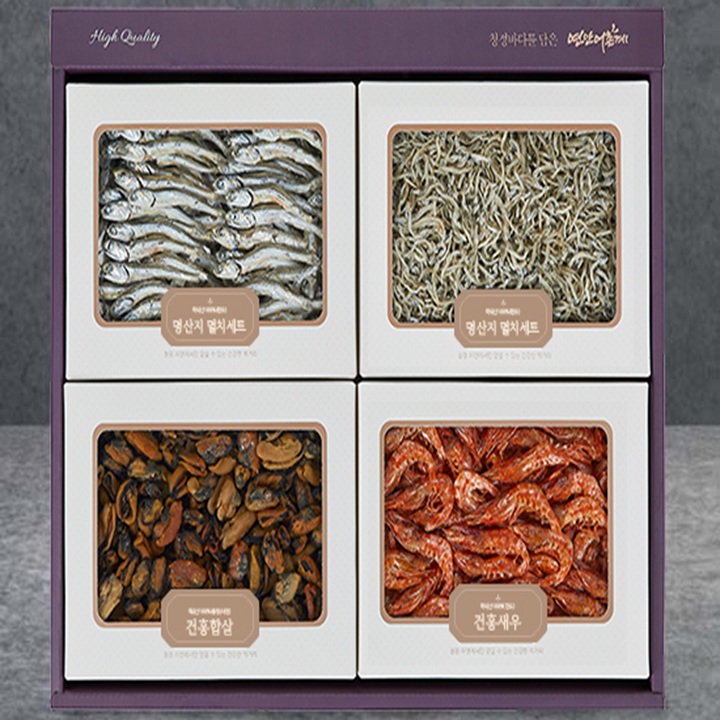 [미식관] 완도 낭장망멸치 혼합세트 4호(대멸180g+중멸180g+소멸200g+세멸250g)품질보장