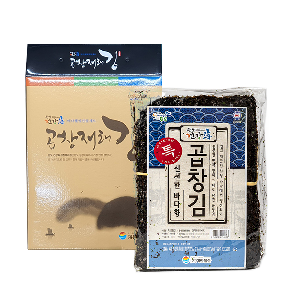 [미식관] 완도 특상품 곱창김 특선세트 50매/180g이상