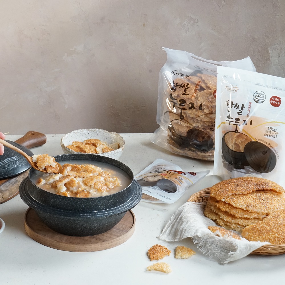 [라이스웰] 황동판에 구운 찹쌀 누룽지 1kg x 3개 누룽지과자 누룽지팝 황동판누룽지 간식