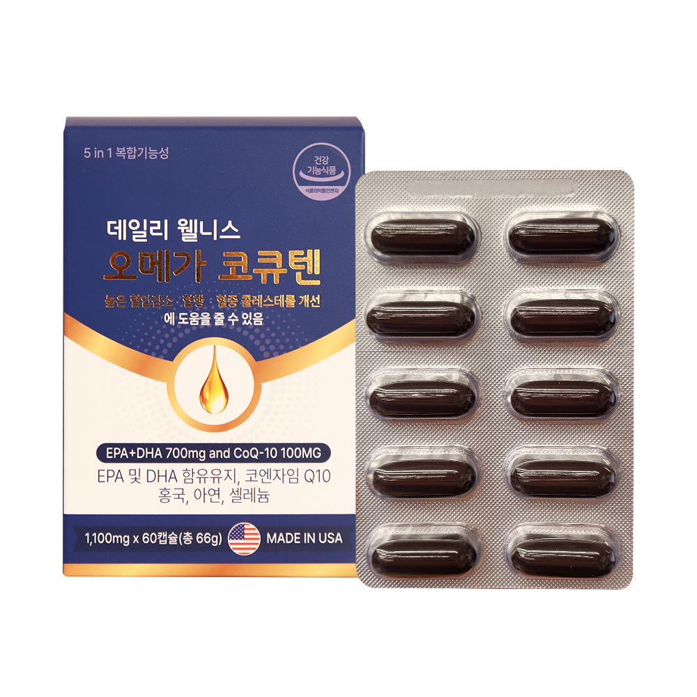[데일리웰니스] 오메가 코큐텐 1,100mg x 60캡슐