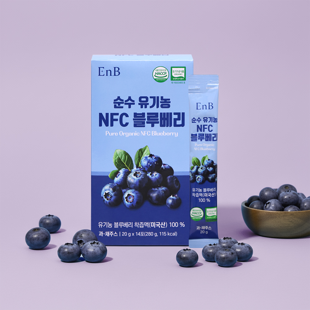 [EnB] 순수 유기농 NFC 블루베리 20g x 14포 14포 x 1개