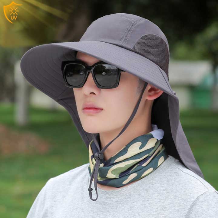 [마니판다] 목뒤 가리개 하이킹모자 가림막모자 6COLOR 목가리개모자 등산모자 자외선차단모자 햇빛가리개 여름모자