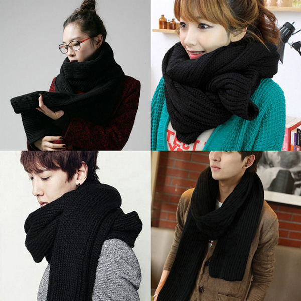 [마니판다] 무지 니트 머플러 5color 화이트 겨울머플러 목도리 패션머플러 방한용품 선물용