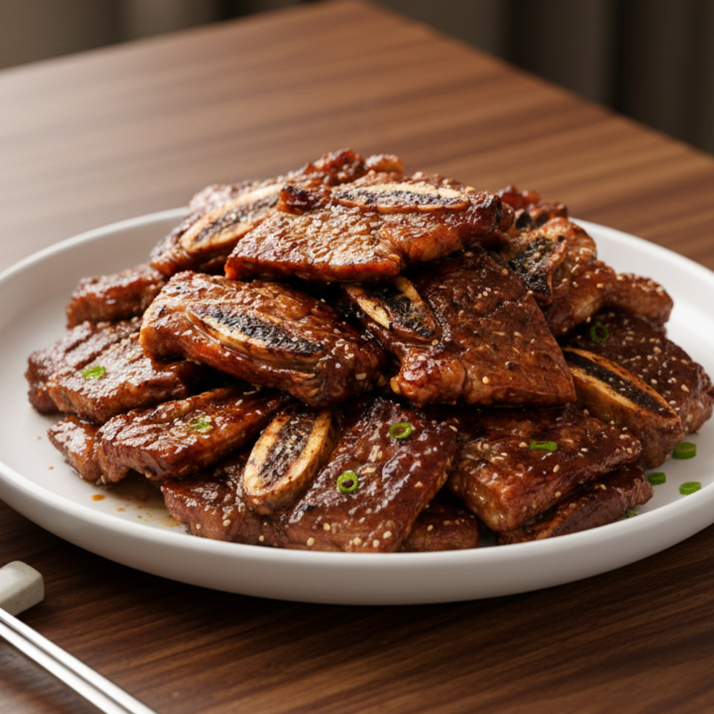 [동천비상] 감귤숙성 양념LA갈비 + 2kg(500g x 4팩) LA갈비구이 LA갈비선물세트 LA갈비재는법 LA갈비굽는법 LA갈비양념장