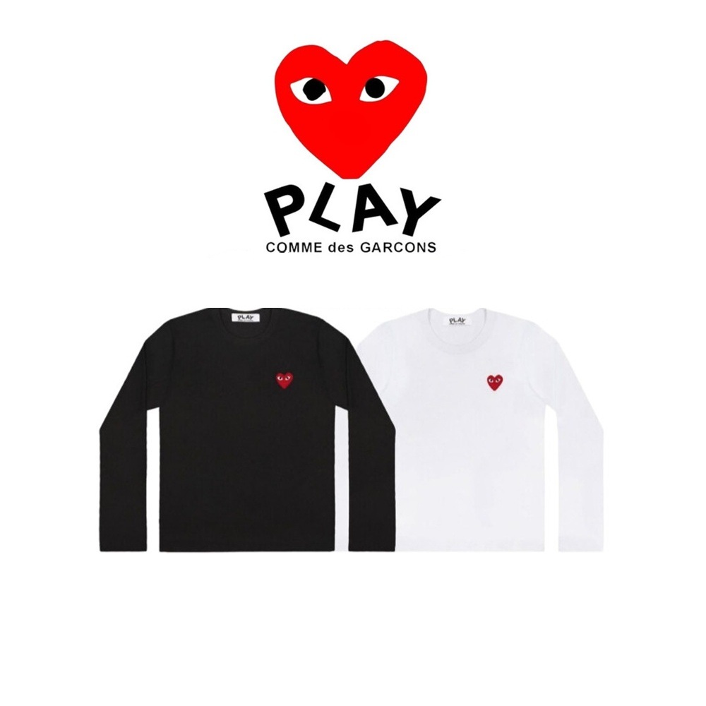 [100%정품][CDG] 꼼데가르송 레드와펜 롱슬리브 티셔츠(블랙, 화이트 / S~XL)