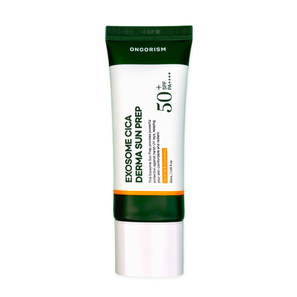 [온고리즘] 엑소좀 시카 더마 썬 프렙 40ml SPF 50+ PA++++ 혼합자차 톤업 선크림 PDRN EGF 병풀 시카