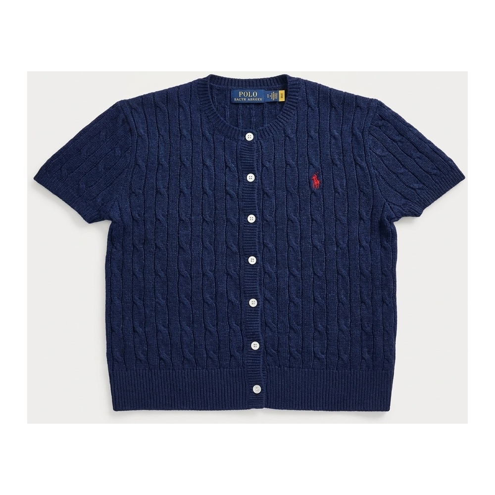 [Polo Ralph Lauren] 폴로랄프로렌 여성 클래식 트위스트 반팔 가디건(네이비, 핑크 S~XL)