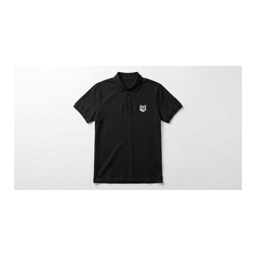 [Maison Kitsune] 메종키츠네 그레이로고 반팔 카라티 MM00210KJ7010(블랙, 그레이, 화이트 S~XL)