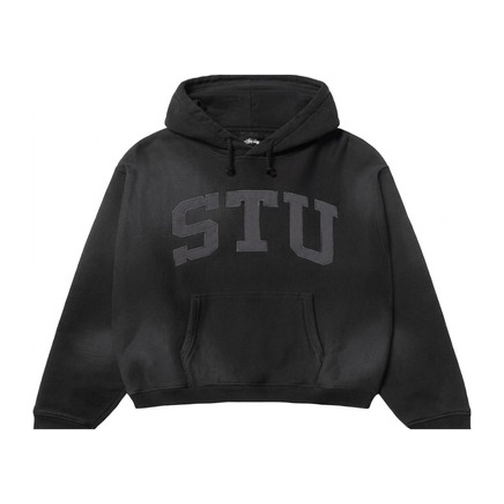 [Stussy] 스투시 아플리케 후드티 118578 (블랙, 에쉬헤더 S~XL)