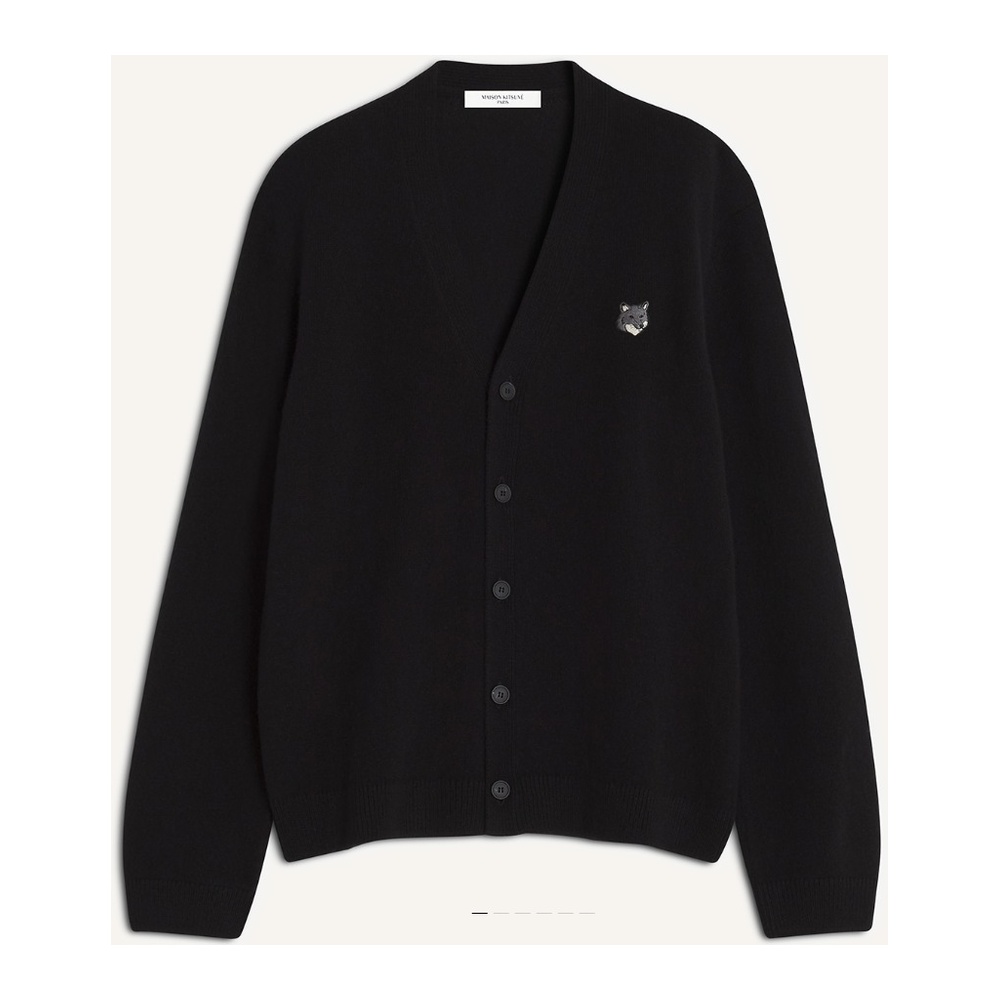 [Maison Kitsune] 메종키츠네 램스울 컴포트 가디건 PM00502KT1006(울 100%) (블랙, 네이비 M~XL)
