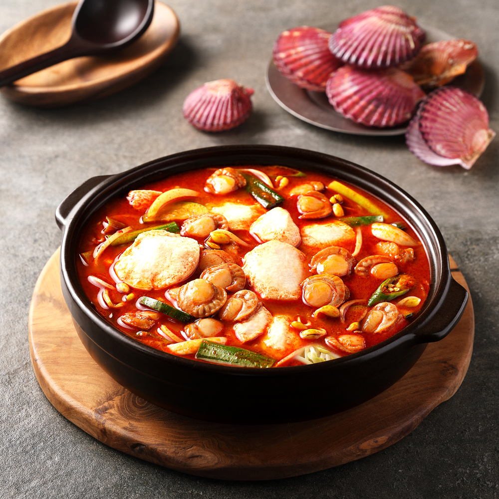 [진한식품] 바른 압도적 가리비 순두부찌개 1kg 2개 가격으로 3개 가져가세요 + 2+1개 국물요리 간편식 캠핑 술안주 해장국