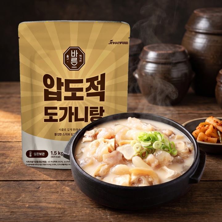 [진한식품] 바른 압도적 도가니탕 1.5kg 2개 가격으로 3개 가져가세요 + 2+1개 보양식 국물요리 간편식 캠핑 술안주