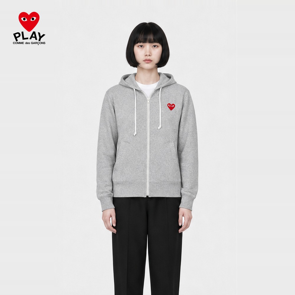 [꼼데가르송] 레드와펜 AX T168 집업후드 (그레이 S~2XL) 후드집업 기모후드집업 얇은후드집업 후드티집업 집업자켓