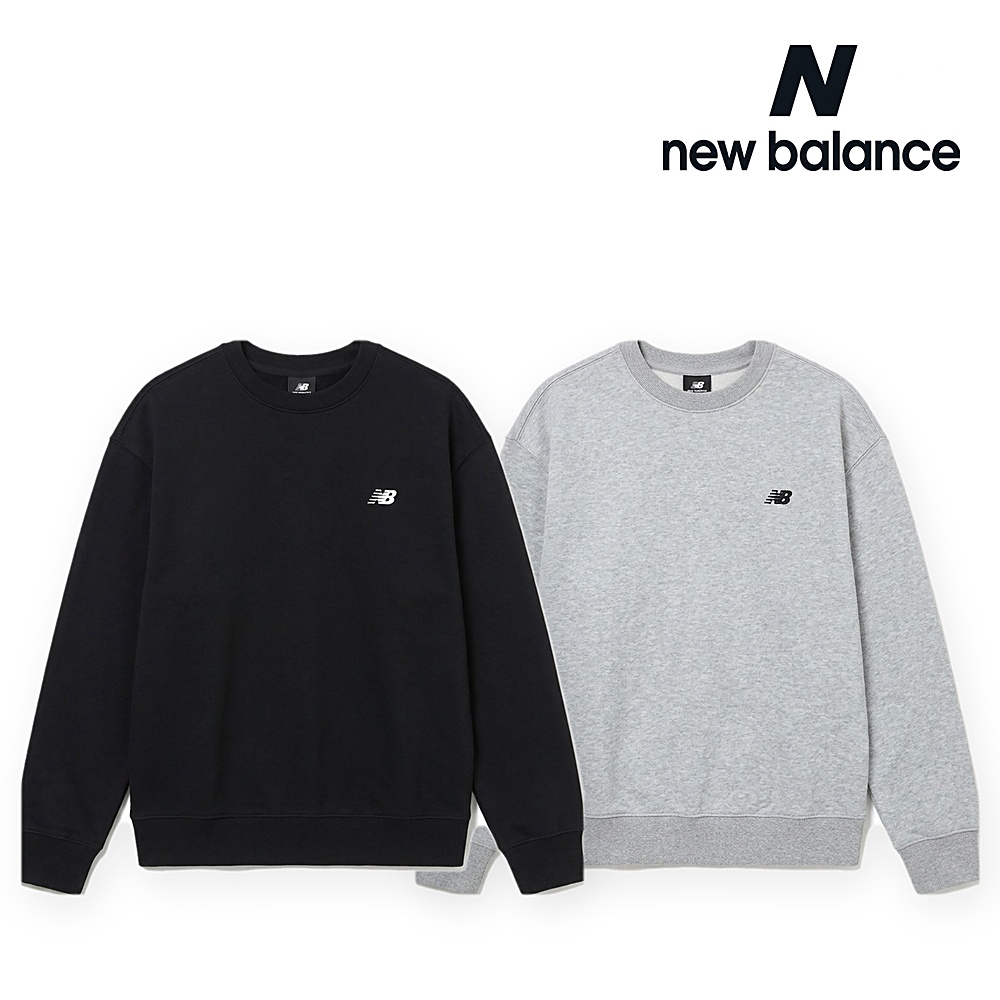 [New Balance] 뉴발란스 에센셜 맨투맨(블랙, 그레이 S~2XL)