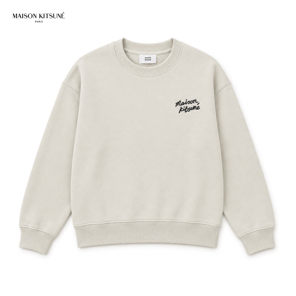 [Maison Kitsune] 메종키츠네 핸드라이팅 컴포트 스웨트셔츠 MM00315KM0341 (팰리칸 S~XL)