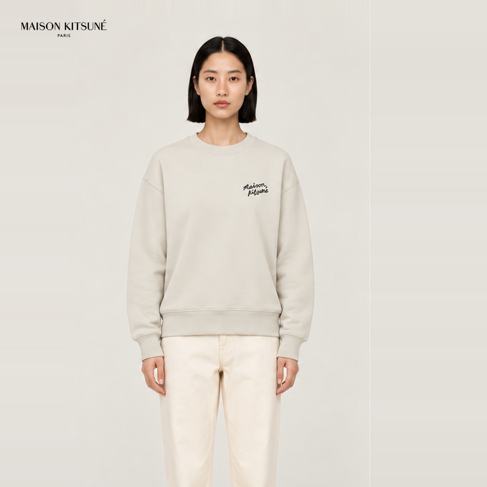 [Maison Kitsune] 메종키츠네 핸드라이팅 컴포트 스웨트셔츠 MM00315KM0341 (팰리칸 S~XL)