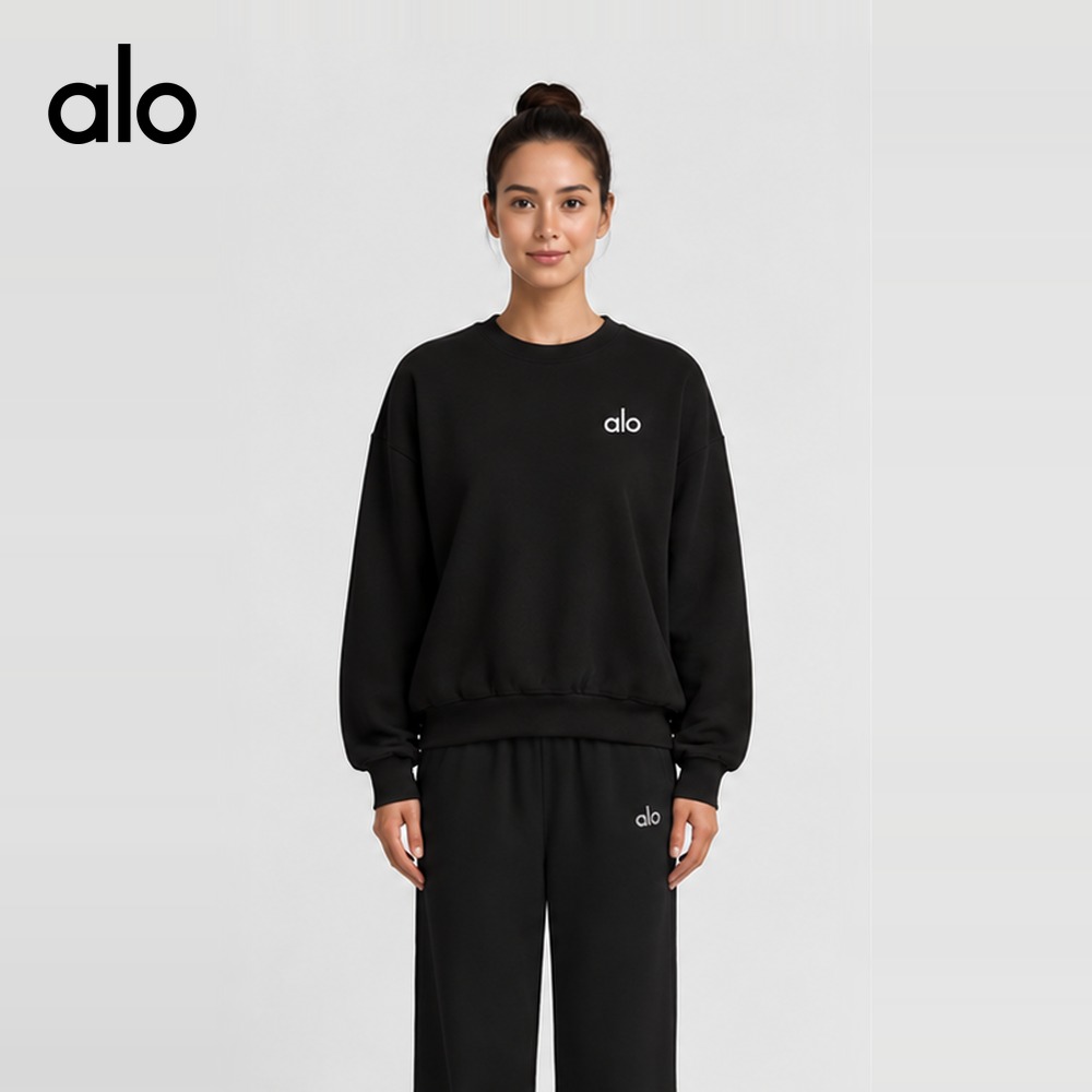 [alo] 알로 와이드 스웨트 팬츠 U5012RG (블랙, 그레이 S~XL)