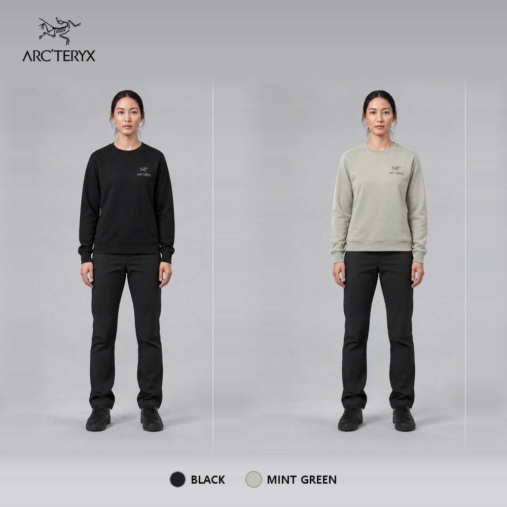 [Arcteryx] 아크테릭스 맨투맨 (블랙, 민트그린 S~XL)