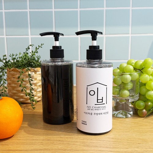 [이브차콜] 1종 친환경 천연 숯 주방세제 레몬향 500ml