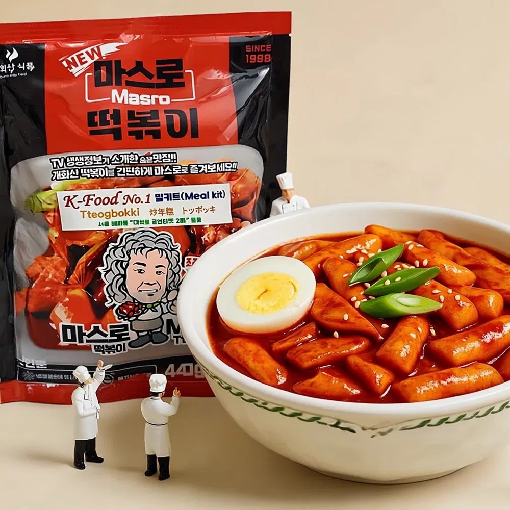[마스로] 마스로떡볶이 2인분 440g x 1봉 (대학로 공연티켓 2매 동봉) 떡볶이밀키트 쌀떡볶이 밀키트 분식 간편식