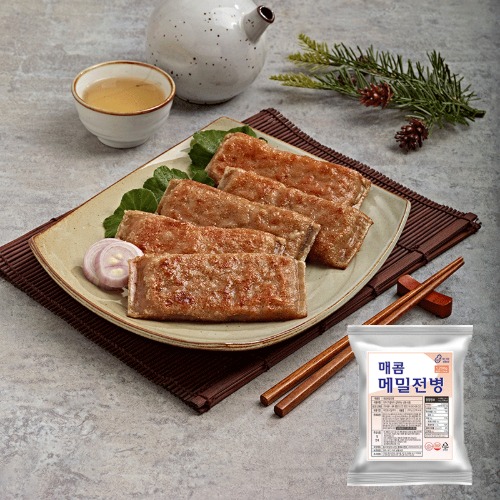 [풀잎마켓] 메밀전병 1.2kg 메밀전병 냉동전병 간식 에어프라이어간식 대용량