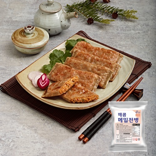 [풀잎마켓] 메밀전병 1.2kg 메밀전병 냉동전병 간식 에어프라이어간식 대용량