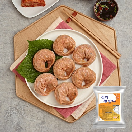 [풀잎마켓] 김치왕만두 1.4kg 왕만두 김치만두 냉동만두 간식 만두국