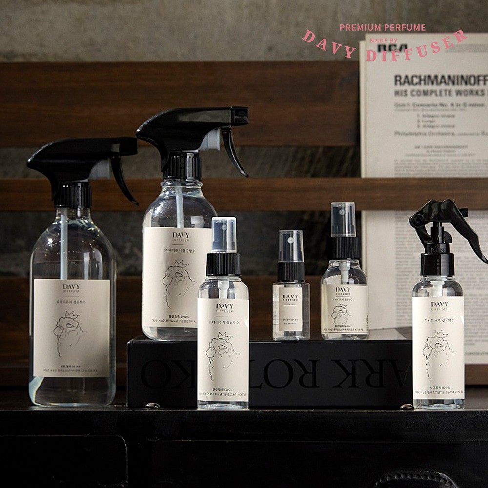 [다비디퓨저] 섬유향수 룸스프레이 100ml (밤부블라썸/블랙체리썸/로지블랑/프리미엄자몽 택1) 섬유향수 룸스프레이 섬유탈취제 패브릭미스트 실내방향제
