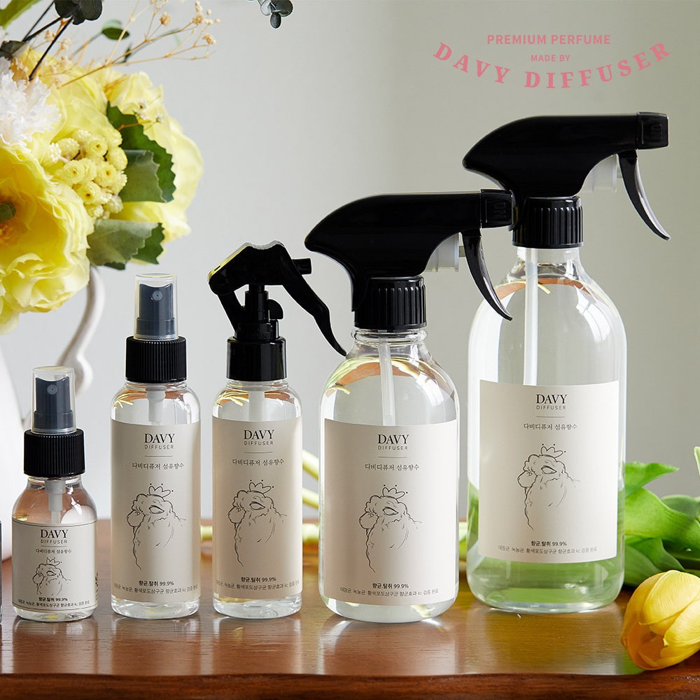 [다비디퓨저] 섬유향수 룸스프레이 100ml (밤부블라썸/블랙체리썸/로지블랑/프리미엄자몽 택1) 섬유향수 룸스프레이 섬유탈취제 패브릭미스트 실내방향제