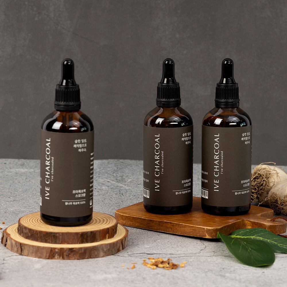 [이브차콜] 식용 목초액 숯불향 불맛 스모크향 100ml 목초액 스모크향 불맛 숯불향 훈연향
