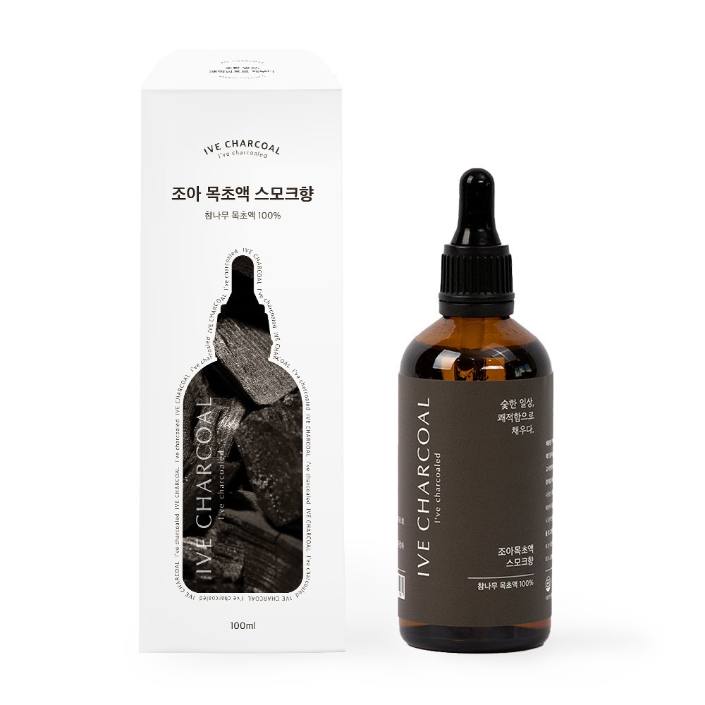 [이브차콜] 식용 목초액 숯불향 불맛 스모크향 100ml 목초액 스모크향 불맛 숯불향 훈연향