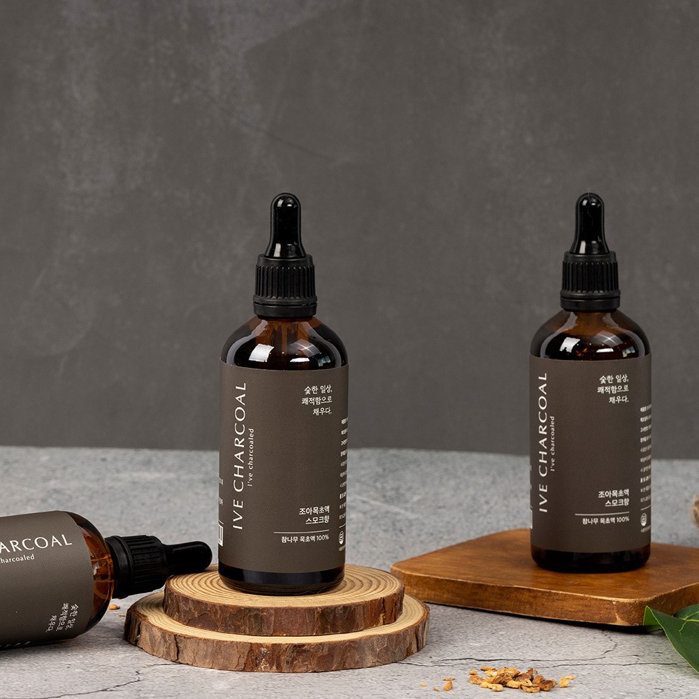 [이브차콜] 식용 목초액 숯불향 불맛 스모크향 100ml 목초액 스모크향 불맛 숯불향 훈연향