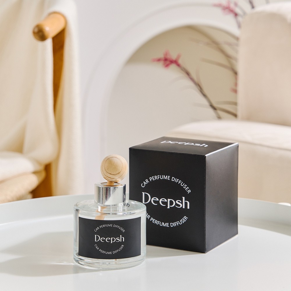 [딥쉬] 퍼퓸 차량용 방향제 120ml (블랙체리/퓨어코튼/러블리로즈/아쿠아라임/스위트버블 택1) 차량용방향제 차량디퓨저 차량향수 자동차방향제 카디퓨저