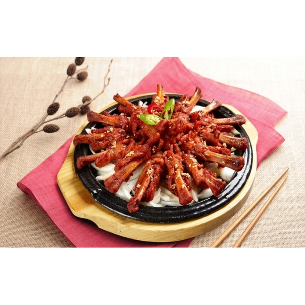 [본초불닭발] 직화튤립닭발 400g 2개 튤립닭발 직화닭발 불닭발 매운닭발 냉동닭발