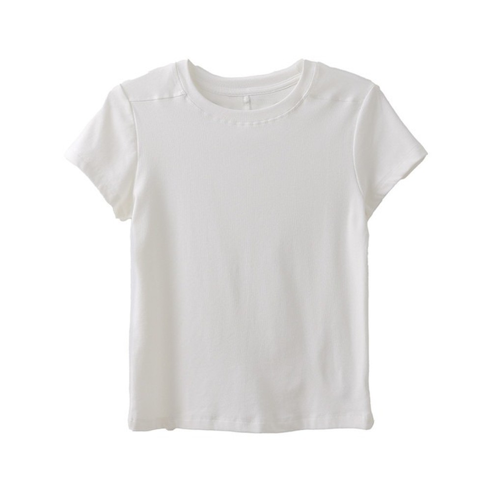 [쿨리치] 여성 베이직 반팔티(화이트, 블랙, 소라, 핑크, 네이비, 그레이 M~2XL) 여성반팔티 여성무지티 여성기본티 여성라운드티 여자반팔티 상세이미지