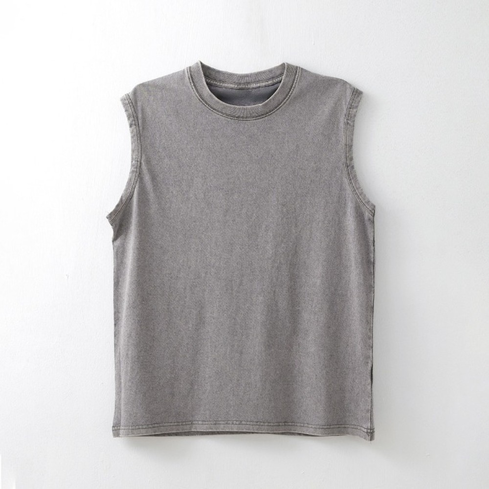 [쿨리치] 남성 피그먼트 민소매(블랙, 그레이, 베이지, 카키 M~2XL) 민소매 남성민소매 피그먼트민소매 나시티 슬리브리스