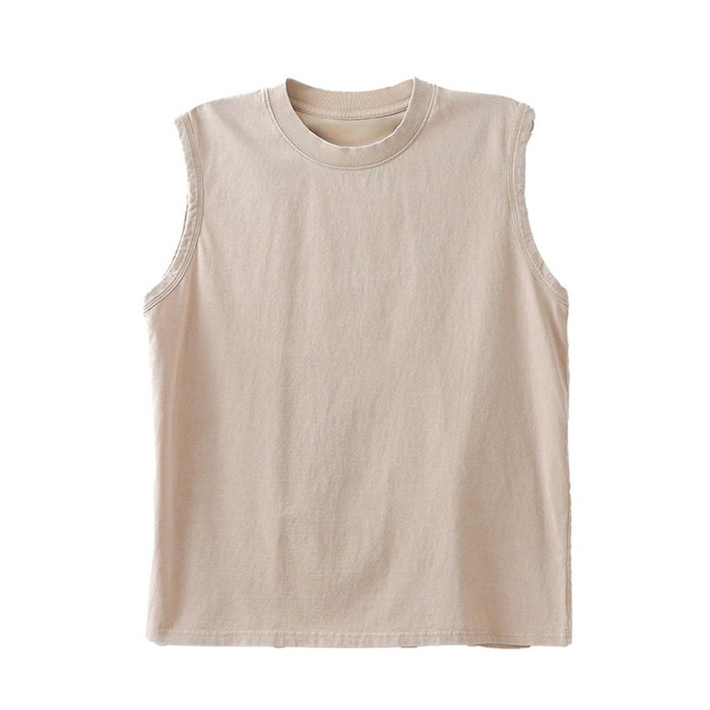 [쿨리치] 남성 피그먼트 민소매(블랙, 그레이, 베이지, 카키 M~2XL) 민소매 남성민소매 피그먼트민소매 나시티 슬리브리스 상세이미지