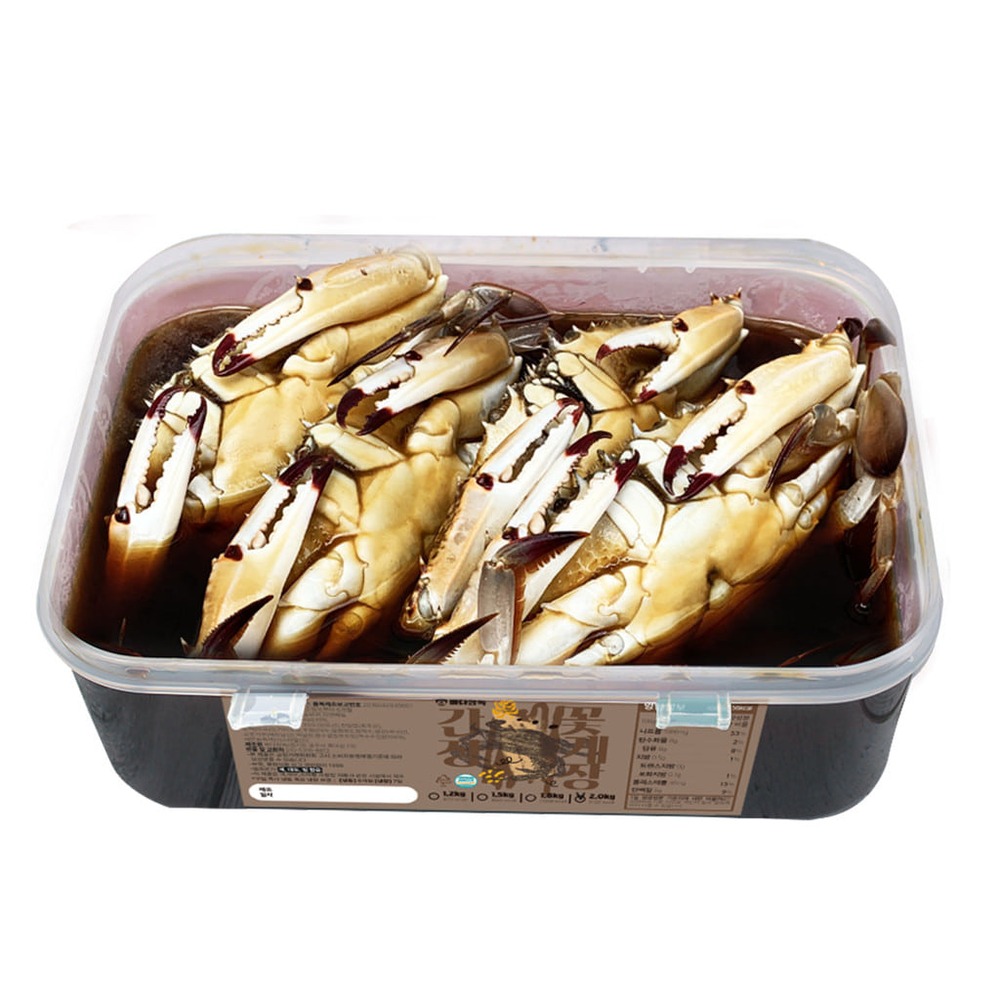 [바다장독] 국내산 간장꽃게장 (통) (소2미 1.2kg 외 5종 택1) 중2미 1.5kg 상세이미지