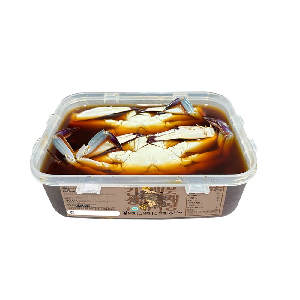 [바다장독] 국내산 간장꽃게장 (통) (소2미 1.2kg 외 5종 택1) 중3미 2kg