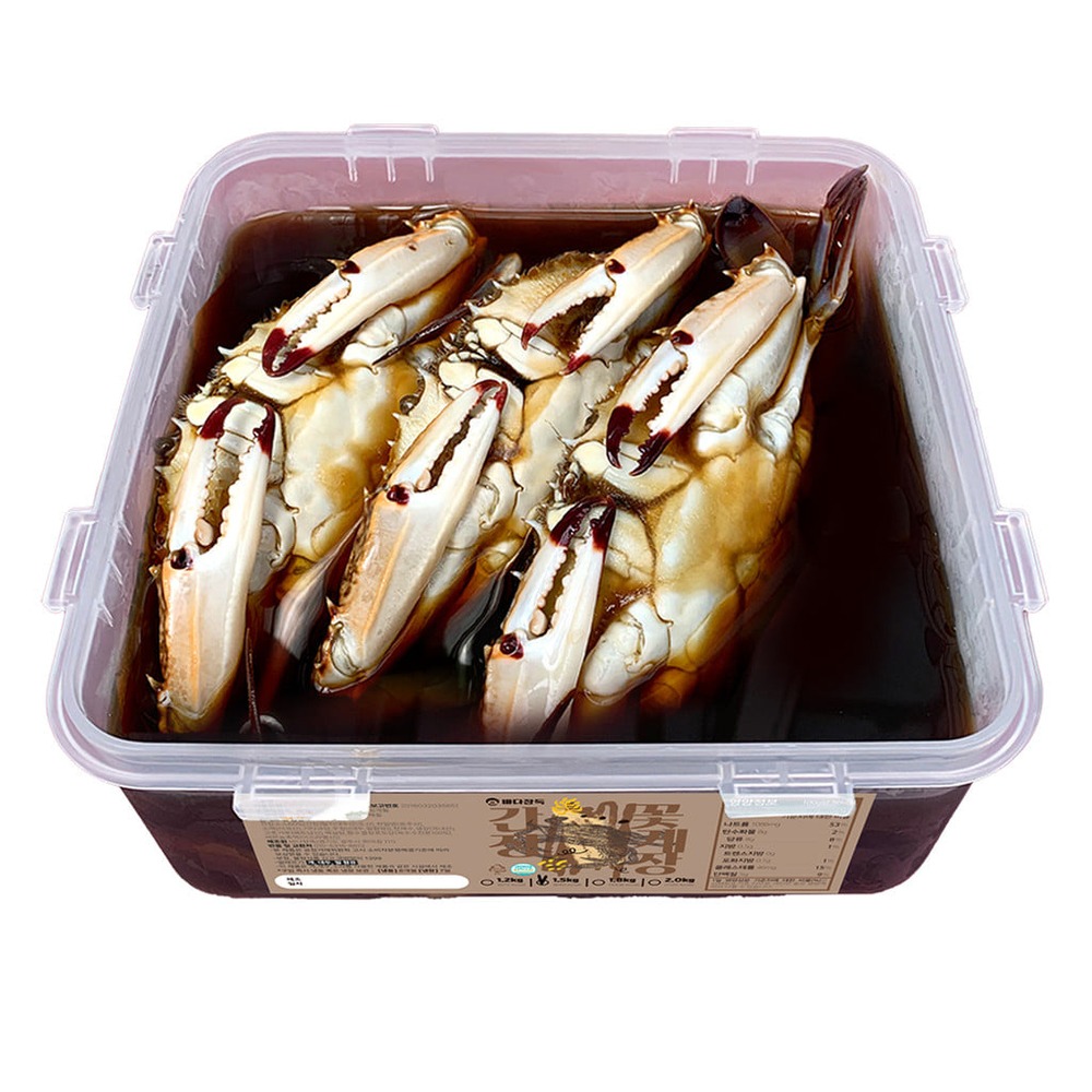 [바다장독] 국내산 간장꽃게장 (통) 특대2미 1.8kg 상세이미지